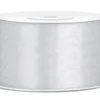 Satinbånd 38 mm x 25 m i Sølv