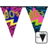80´s Flagbanner 6 meter med spidsflag