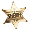 Sheriff Stjerne guldfarvet metal