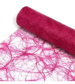 Sizoweb bordløber i pink - cerise