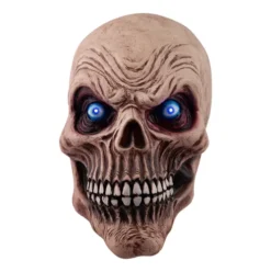 Skelet maske med blå lys