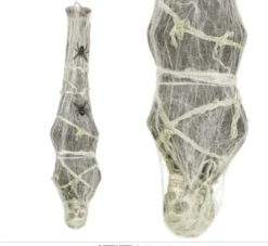 Skelet-puppe i spind 120 cm