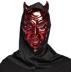 Skindende Djævel Maske med Hætte