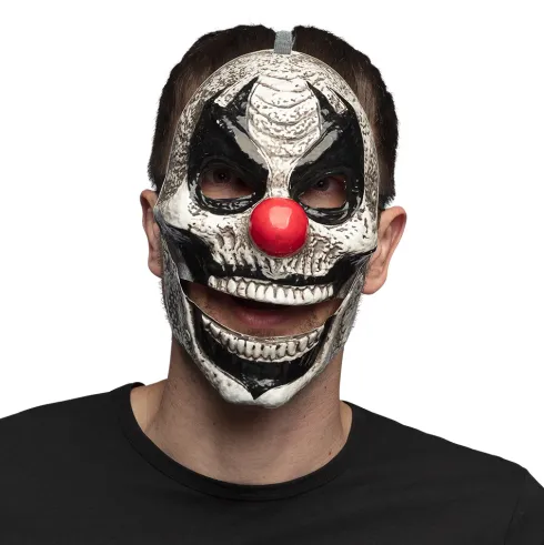 Skrækkelig Klovn Maske med Bevægelig Kæbe