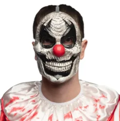 Skrækkelig Klovn Maske med Bevægelig Kæbe
