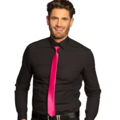 Slips i satin neon Pink