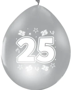 Sølvballoner 25