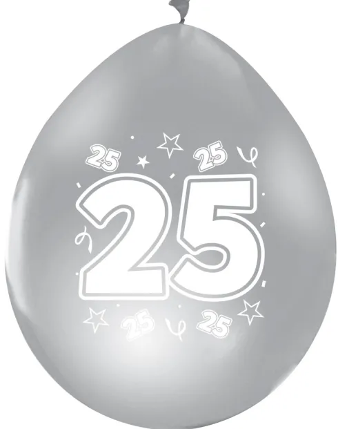 Sølvballoner 25
