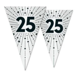 Sølvbryllup flagbanner