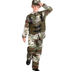 Soldat kostume dreng
