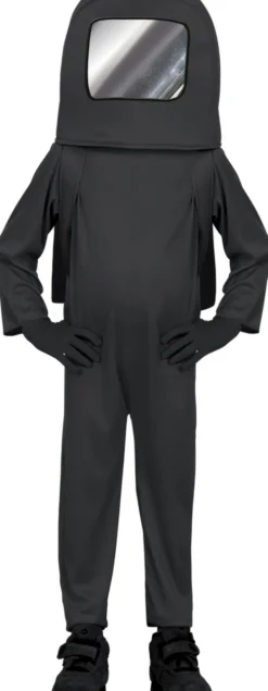 Sort astronautkostume til børn
