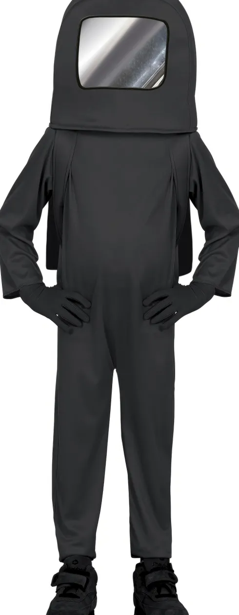 Sort astronautkostume til børn