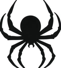 Sorte edderkoppesilhuetter 12 stk