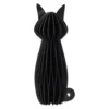 Sort fastelavns kat, honeycomb, 30 cm