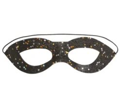 Sort glittermaske