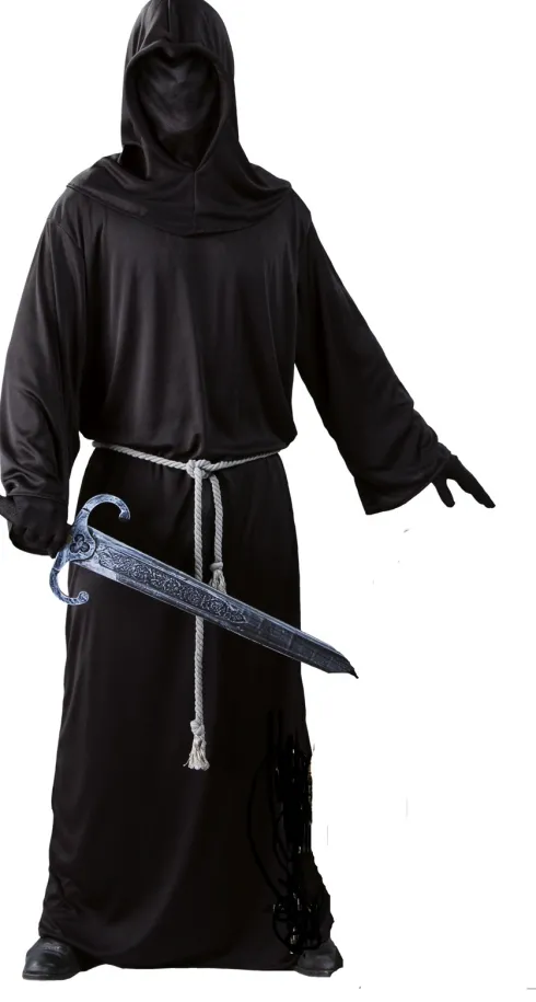 Sort Kåbe m hættemaske - Dark soldier