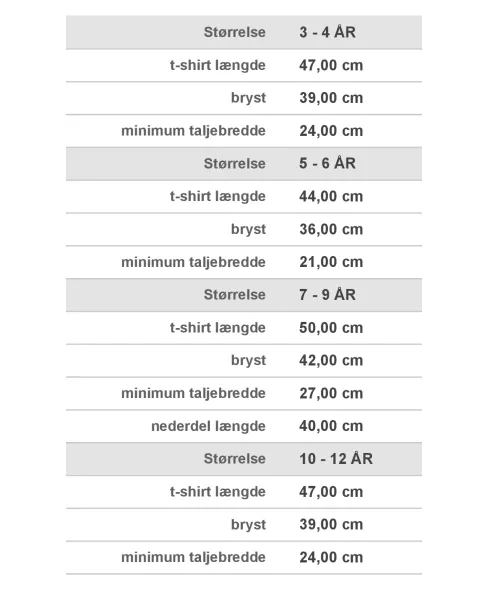 Sort Kjole med hvidt print til piger
