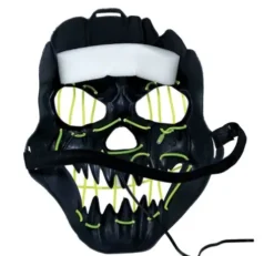 Sort maske med lys