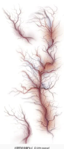 Sår og Ar tattoo - Blood vein