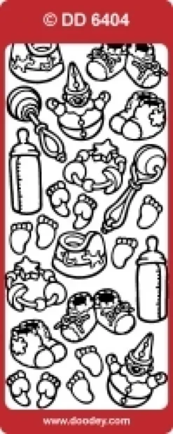 Stickers med ass. babymotiver