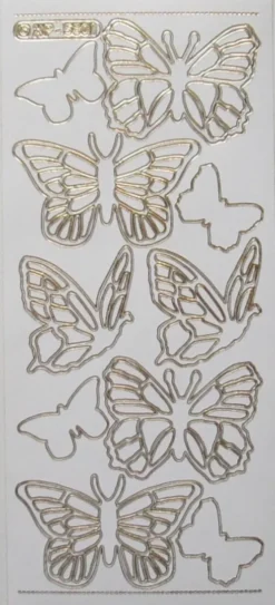 Stickers med sommerfugle