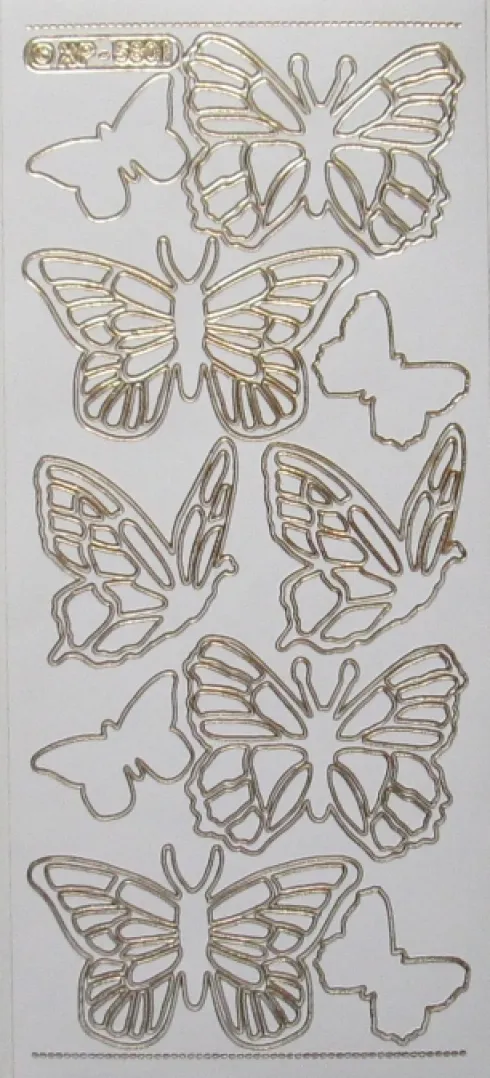 Stickers med sommerfugle