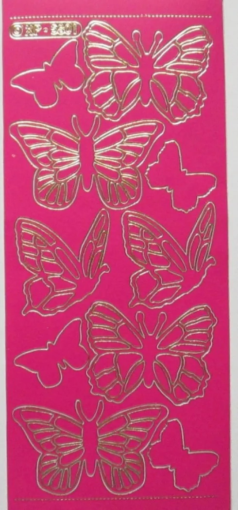 Stickers med sommerfugle