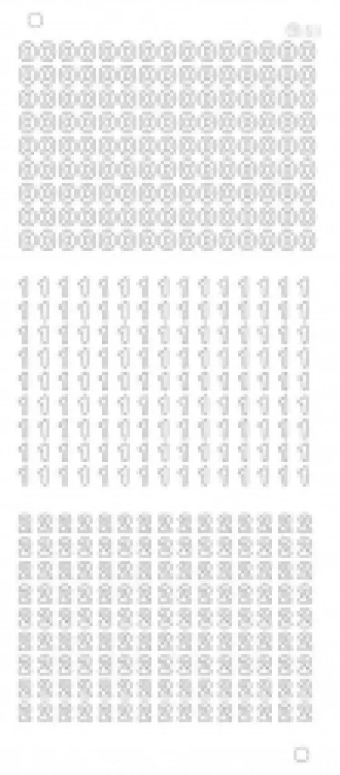 Stickers med 0 1 2 tal