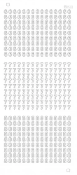 Stickers med 6 7 8 tal