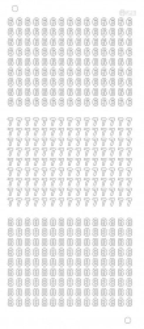 Stickers med 6 7 8 tal