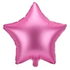 Stjerne folieballon mat pink 48cm