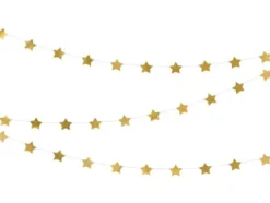 Stjerne Guirlande - guld
