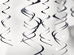 Swirls dekoration metallic 5 stk