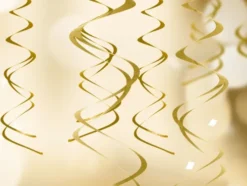 Swirls dekoration metallic 5 stk