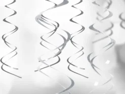 Swirls dekoration metallic 5 stk