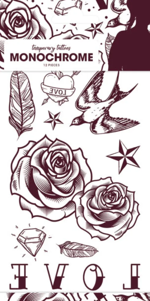 Tattoo Monokrom LOVE