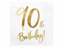 90 th Birthday Servietter