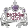 Tiara BIRTHDAY GIRL med plaststen