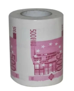 Toiletpapir med Euro-print