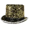 Tophat m. guldpailletter Lux
