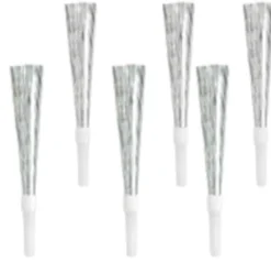 Tudehorn i sølvmetallic pap