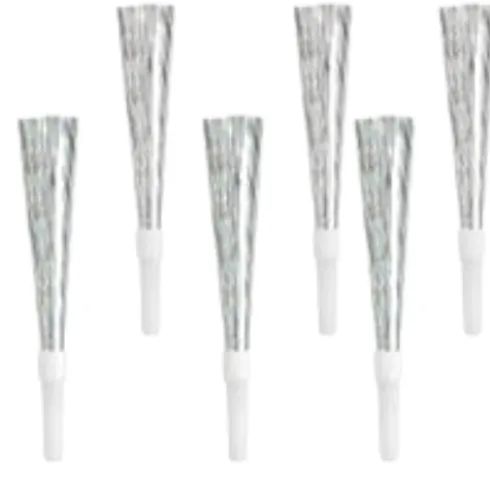 Tudehorn i sølvmetallic pap