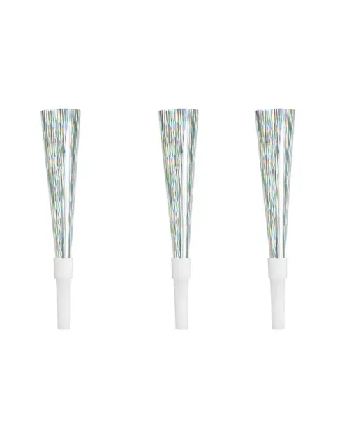 Tudehorn i sølvmetallic pap