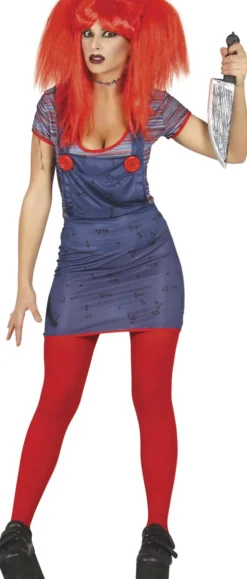 Uhyggelig Kludedukke Kostume