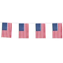 USA flag guirlande i stof