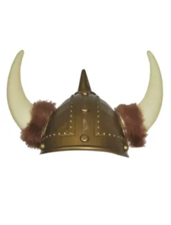 Vikinghjelm med horn plys
