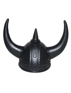Vikinghjelm med horn SORT