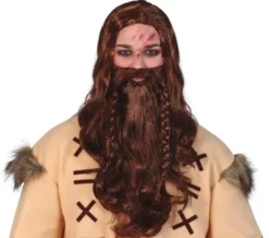 Viking paryk og fuldskæg