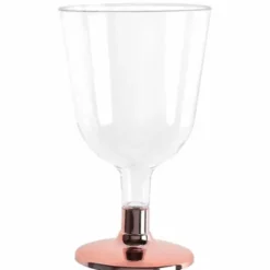 Vinglas 15 cl. med fod i rosegold