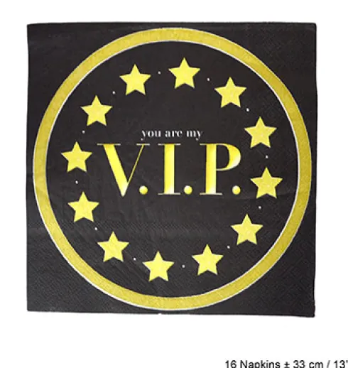 VIP servietter, 33x33cm 16stk